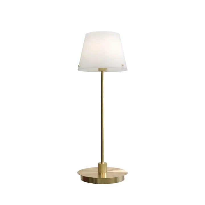 Herstal Gil il Grande Messing/Opal – bordlampe — produktfoto