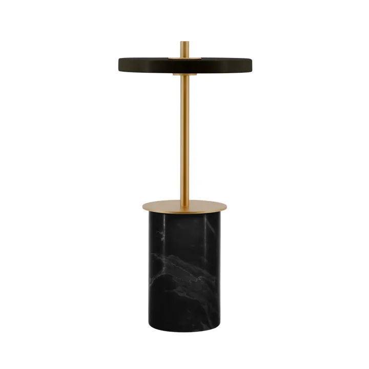 Umage Asteria Move Mini Sort Marmor – transportabel bordlampe — produktfoto