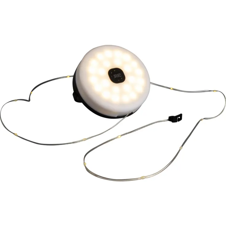 Konstsmide 3-i-1 genopladelig lampe, 50 lys – dekorationslys — produktfoto