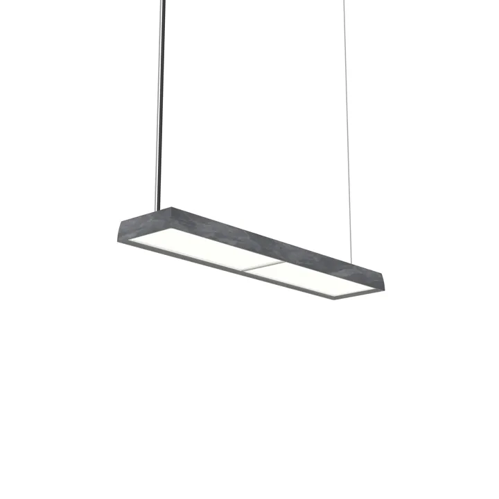 Louis Poulsen LP Slim Enkelt 3000K & Dali Mørk Rå Aluminium – pendel — produktfoto
