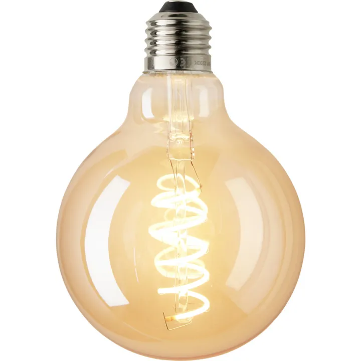 Halo Design Deko E27 spiral globepære, 2200K, 5W, Ø9,5 cm – pære — produktfoto