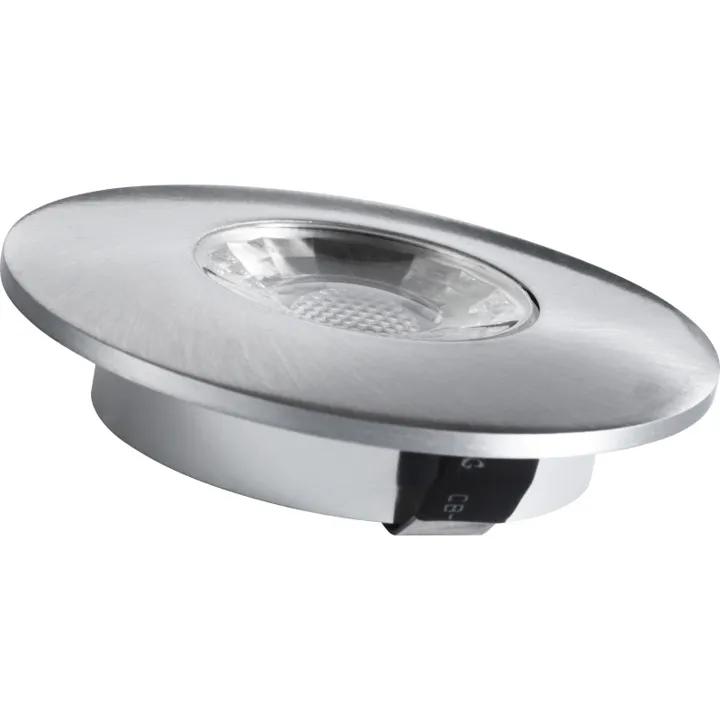 Lumenlight Maestro møbelspot, 3W, børstet stål – spot — produktfoto