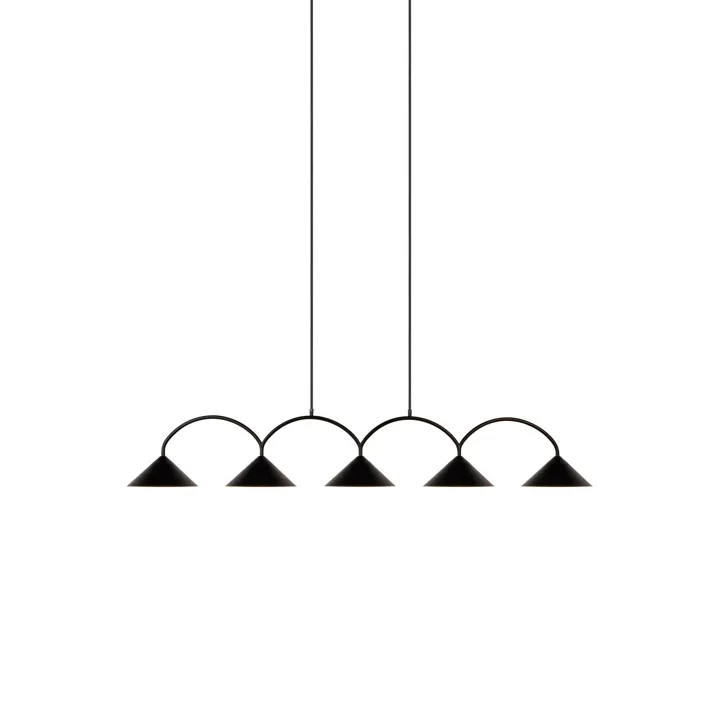 Globen Lighting Curve 5 Sort – pendel — produktfoto