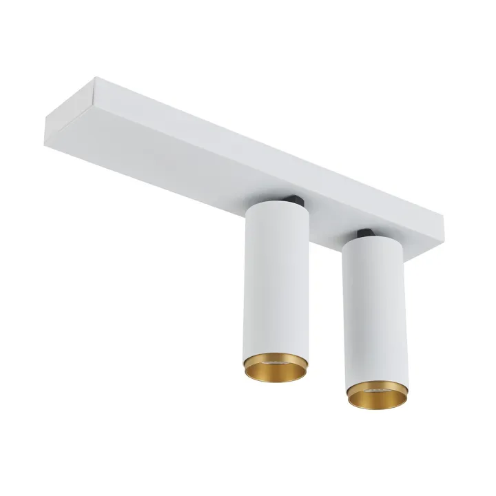 Loom Design X-Beam Double Spot Hvid/Guld – spot — produktfoto