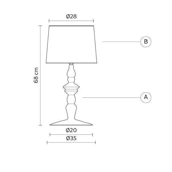 Karman Ali E Baba – bordlampe — produktfoto
