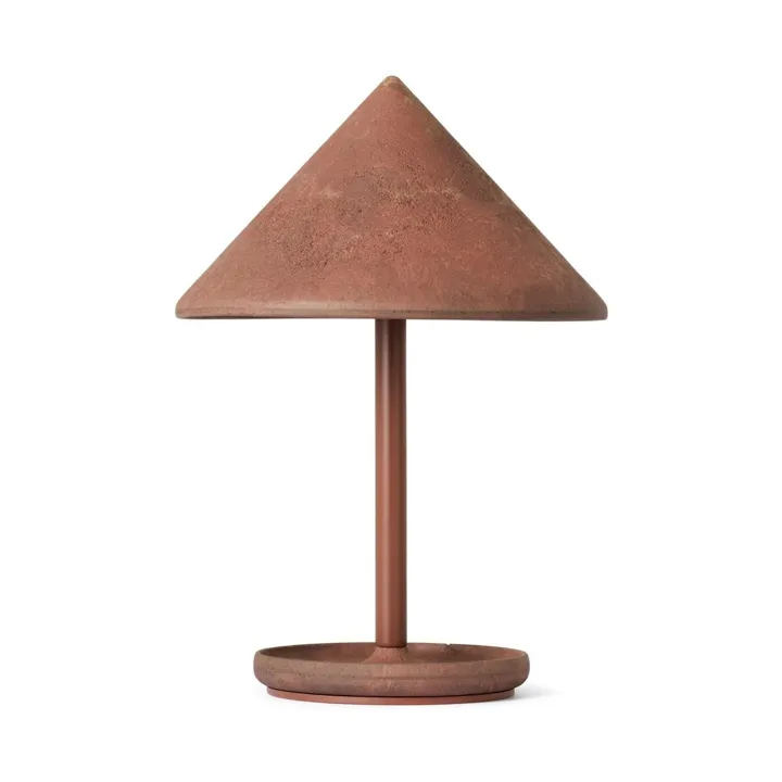 Mater Terra Coffee Waste Rust Red – transportabel bordlampe — produktfoto