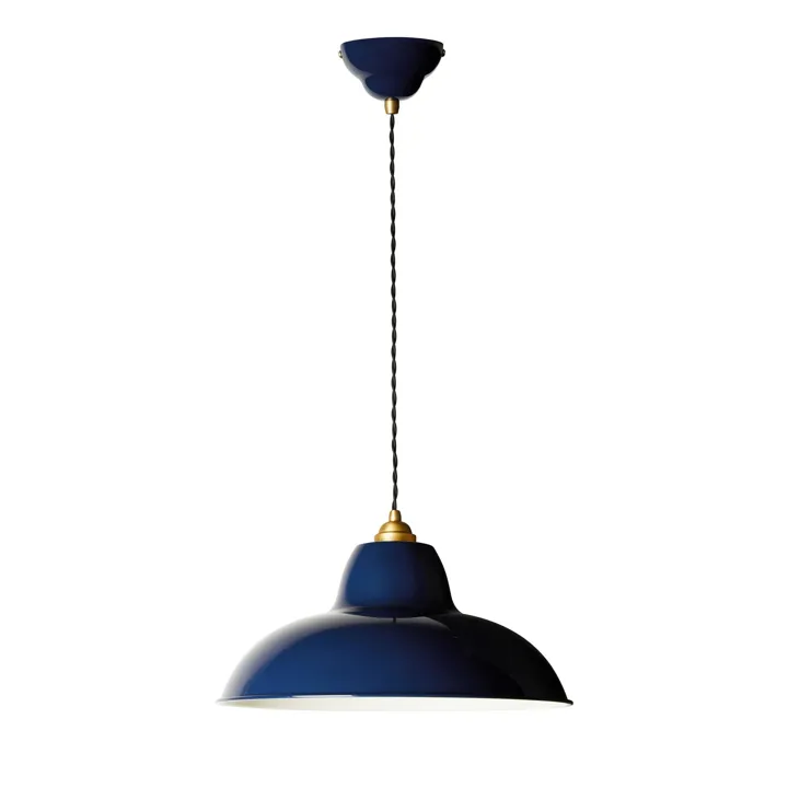 Anglepoise Original 1227 Messing Midi Wide Ink Blue – pendel — produktfoto