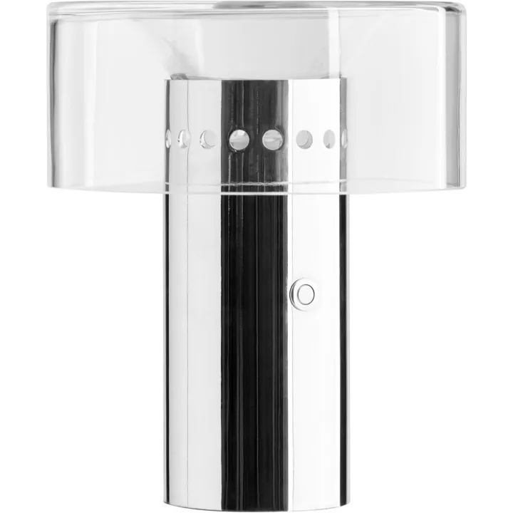 Decotique Halo Klar/Krom – transportabel bordlampe — produktfoto