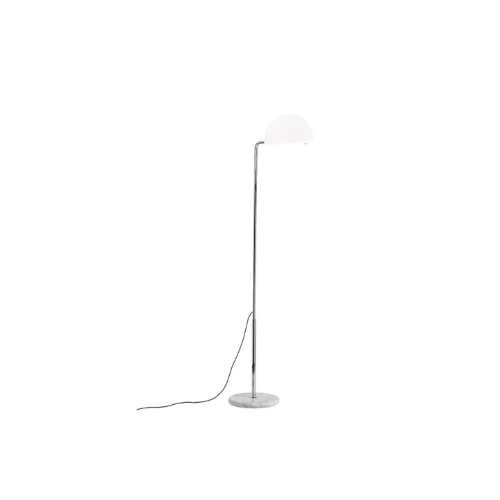 DCWéditions Mezzaluna Krom/Hvid – gulvlampe — produktfoto