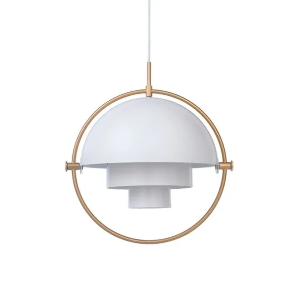 GUBI Multi-Lite Hvid & Messing – pendel — produktfoto