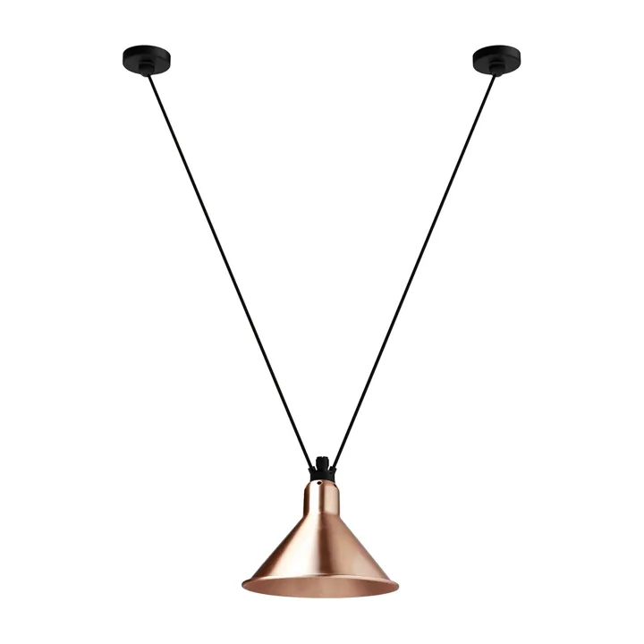 DCWéditions Lampe Gras N323 L Conic Kobber – pendel — produktfoto