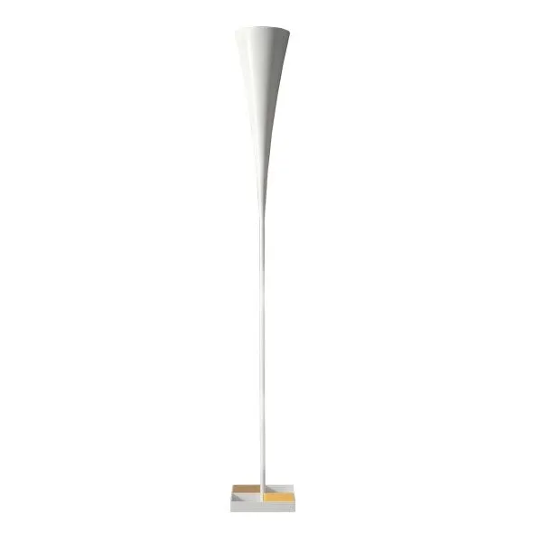 TATO De-Lux D8 Orange & Mat Hvid – gulvlampe — produktfoto