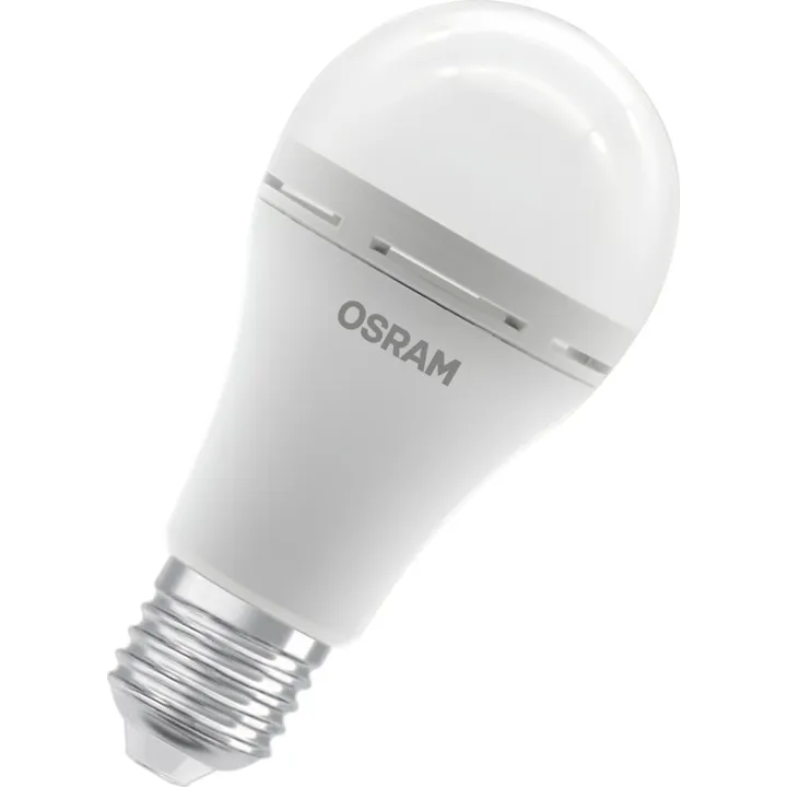 Ledvance genopladelig E27 standardpære, 2700K, 8W – pære — produktfoto
