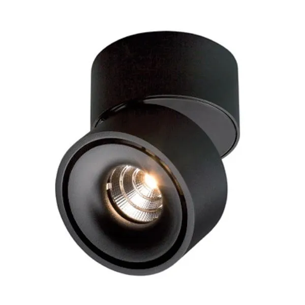 Antidark Easy W100 LED Sort med Hul – væglampe — produktfoto