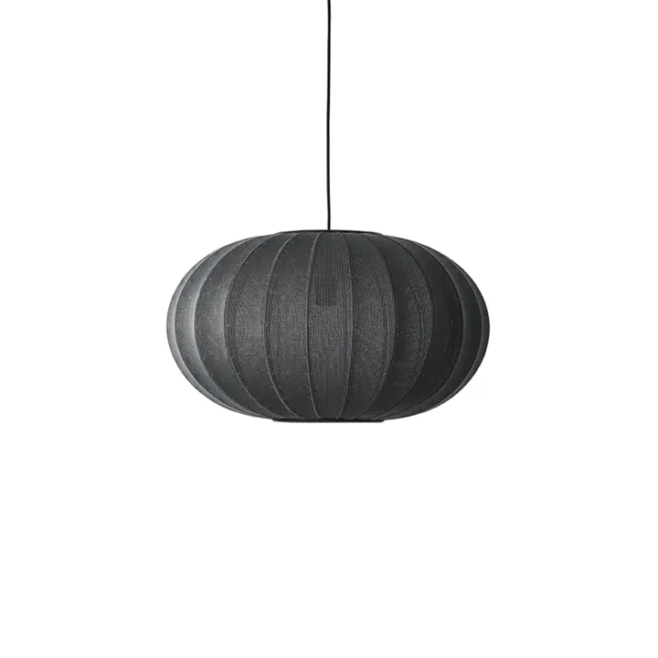 Made By Hand Knit-Wit Oval Ø57 Sort – pendel — produktfoto