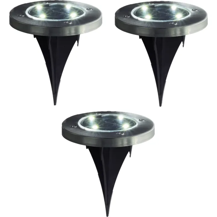Veli Line solcelle bedlamper, 3-pak – bedlampe — produktfoto