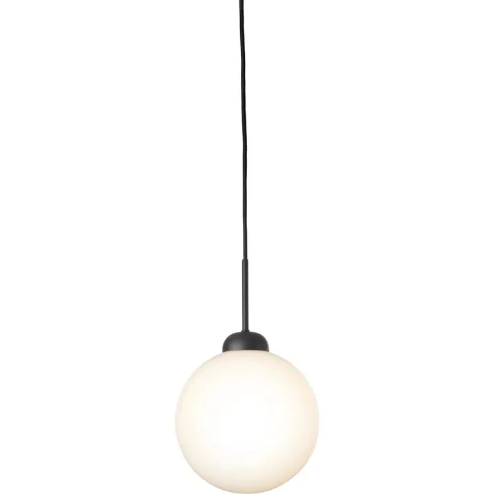 Nuura Apiales 1 Stor Satin Sort/Opal – pendel — produktfoto