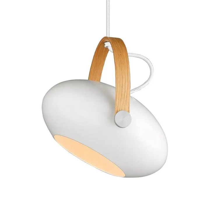 Halo Design D.C Ø26 Hvid/Eg – pendel — produktfoto