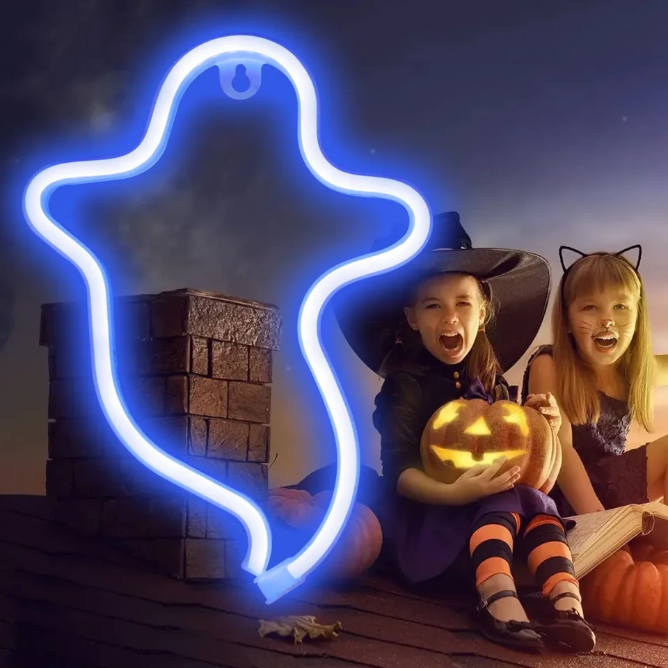 Geekd Ghost Neon LED Lampe – dekorationslys — produktfoto