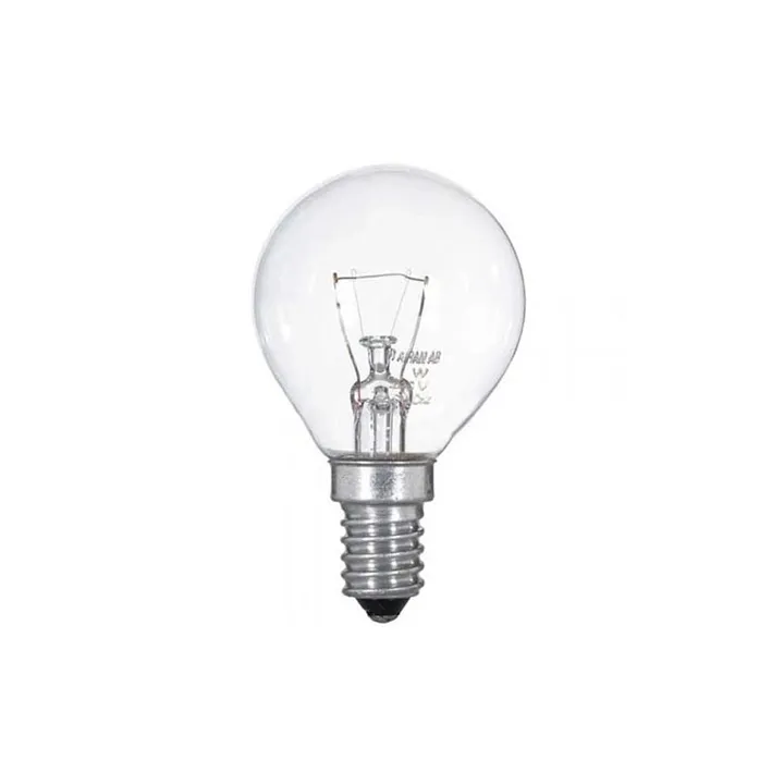 E14 40W klare glødepærer 1 stk. — produktfoto