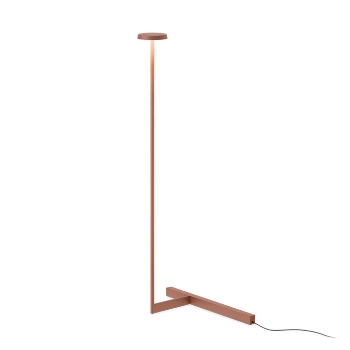 Vibia Flat 5955 Push Terra Red – gulvlampe — produktfoto
