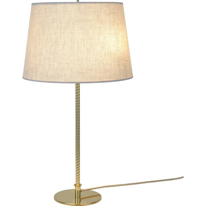 GUBI Tynell Collection 9205 Messing/Canvas – bordlampe — produktfoto