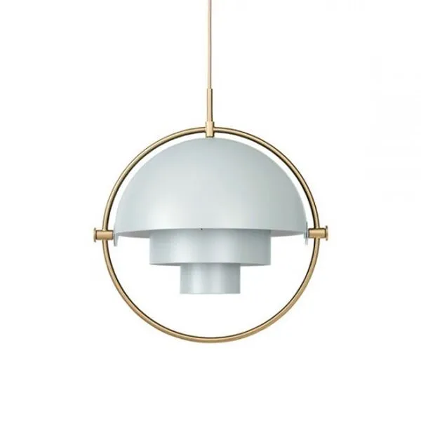 GUBI Multi-Lite Stor Grå & Messing – pendel — produktfoto