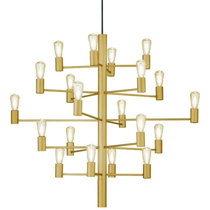 Herstal Krona Manola 20 Satin Messing – pendel — produktfoto