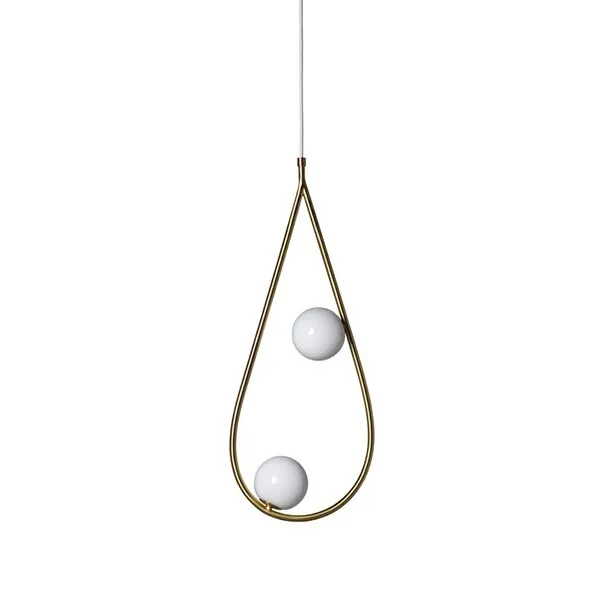 Pholc PEARLS 65 Messing/Blank Opal – pendel — produktfoto