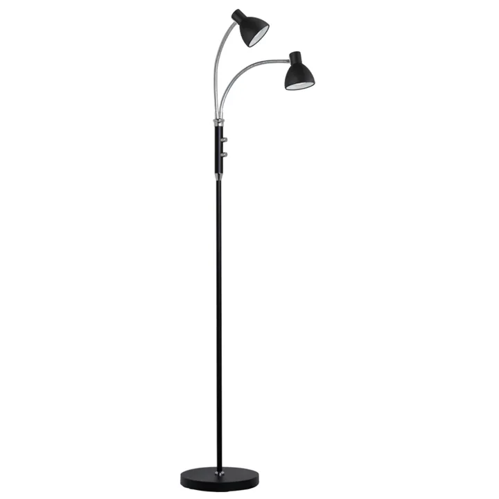 Halo Design Hudson 2-arme Sort – gulvlampe — produktfoto