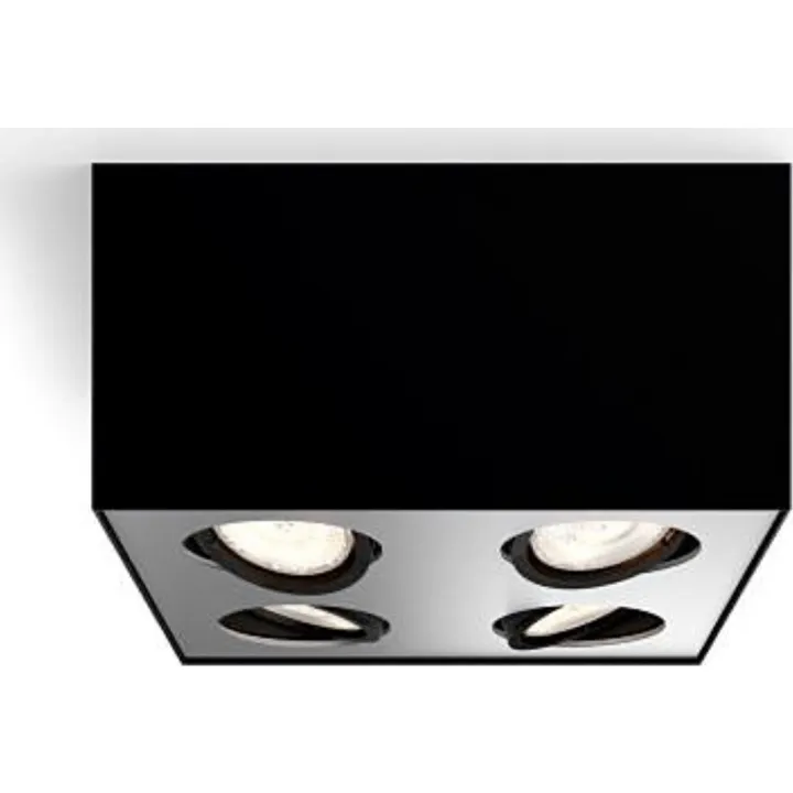 Philips myLiving Box Special påbygningsspot, sort – spot — produktfoto