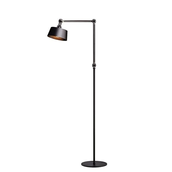 Tonone Bolt Lang 2 Arm Smokey Black – gulvlampe — produktfoto