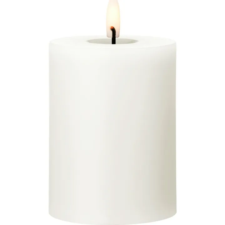 ester & erik LED bloklys, hvid, 10 cm – LED-stearinlys — produktfoto