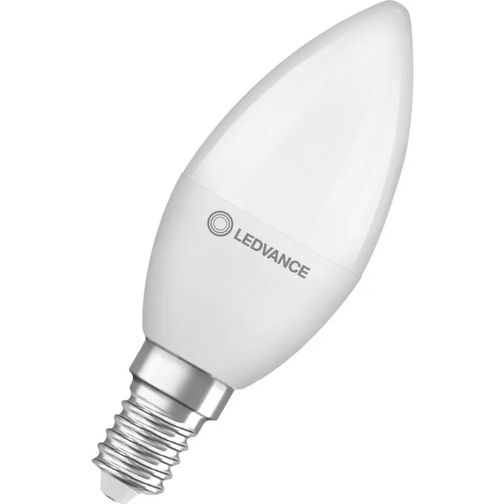 Ledvance E14 kertepære, 2700K, 4,9W – pære — produktfoto