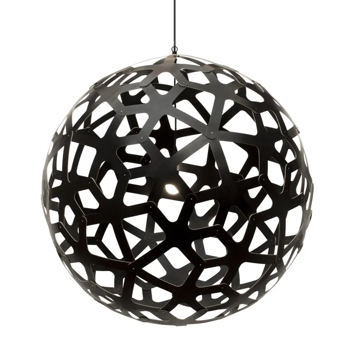 David Trubridge Coral Ø120 Sort 2 Sider – pendel — produktfoto