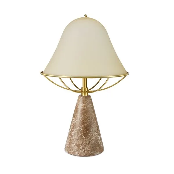 TATO Anita Lysegul/Messing & Brun Marmor – bordlampe — produktfoto