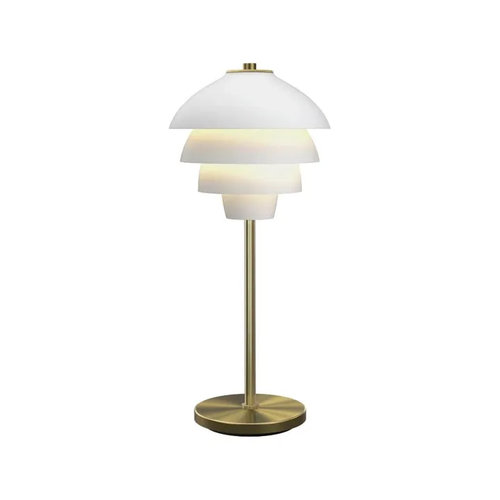Belid Valencia - Mat hvid/ messing – bordlampe — produktfoto