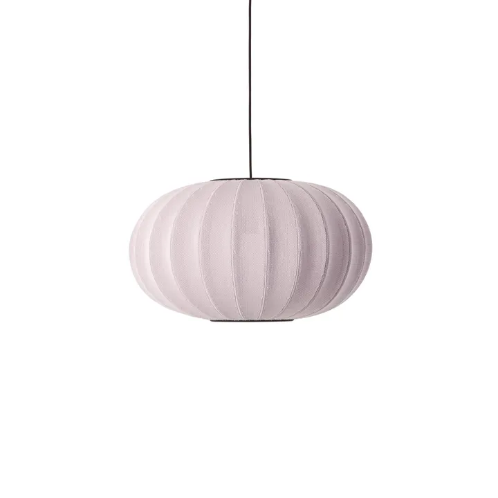 Made By Hand Knit-Wit Oval Light Pink Ø57 – pendel — produktfoto