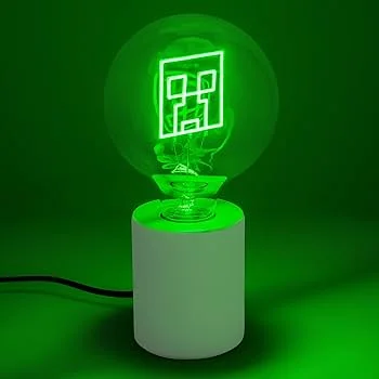 Paladone LED Neon Pære - Minecraft Creeper – dekorationslys — produktfoto