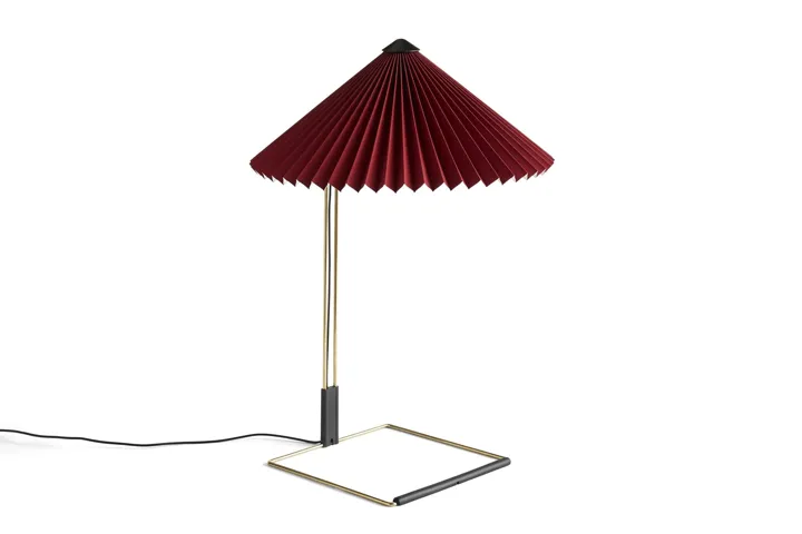 HAY Matin Mellem Mørkerød – bordlampe — produktfoto