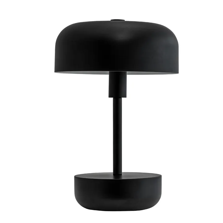 Dyberg Larsen Haipot LED Sort – transportabel bordlampe — produktfoto