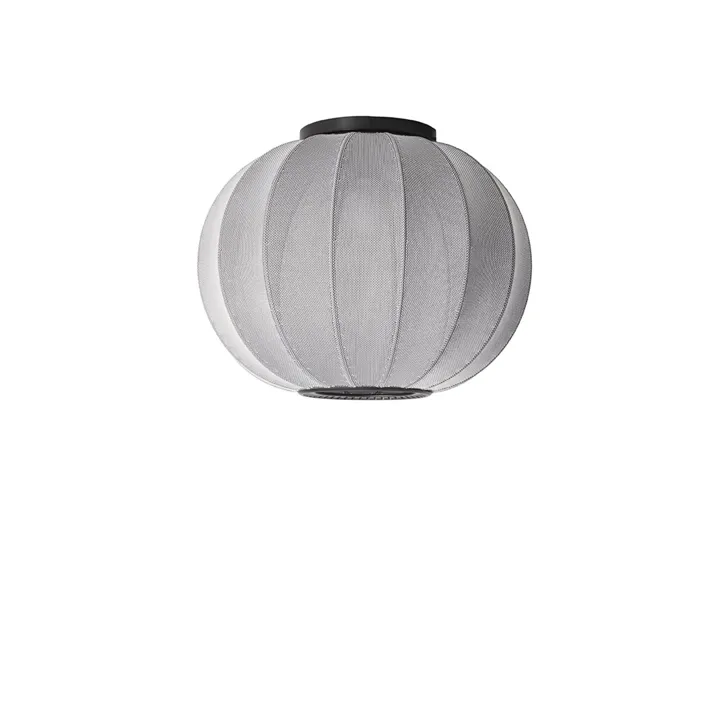 Made By Hand Knit-Wit Round Ø45 Sølv – loftlampe — produktfoto