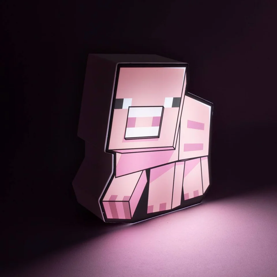 Minecraft lysende griselampe 16 cm — produktfoto