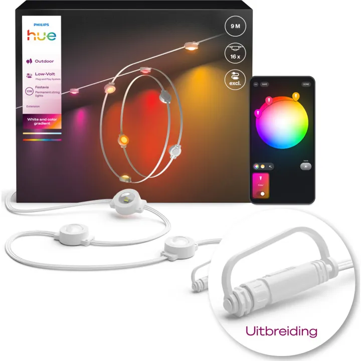 Philips Hue Festavia permanent , 9M, 16 POD – lyskæde — produktfoto