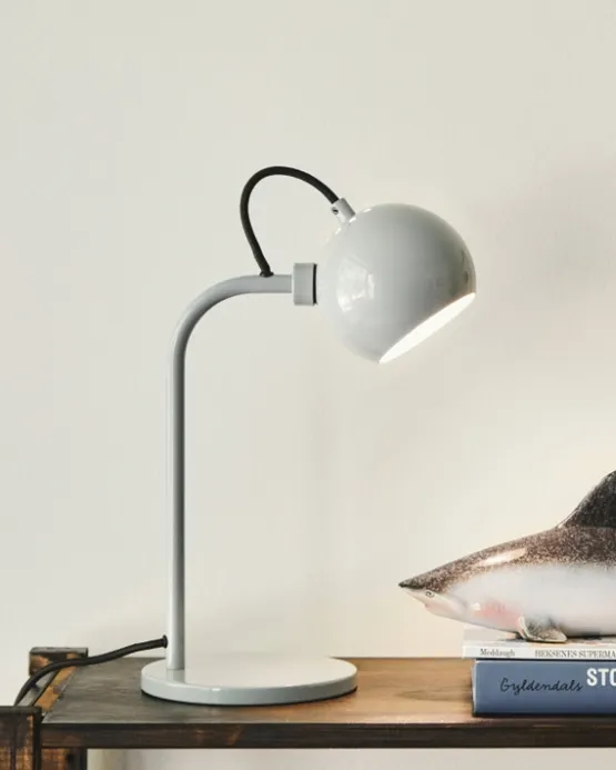 Frandsen Lighting Ball Single , blank pale grey (christmas) – bordlampe — produktfoto
