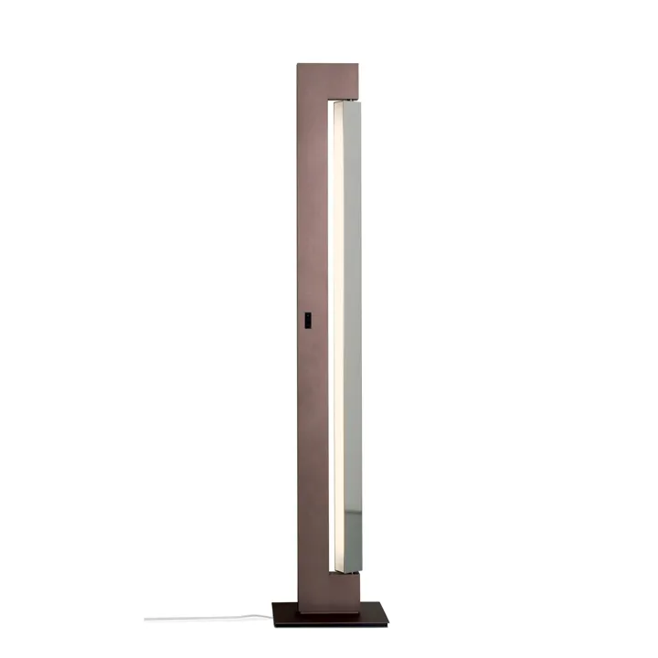 Nemo Ara Floor DTW Mokka/Poleret Aluminium – gulvlampe — produktfoto