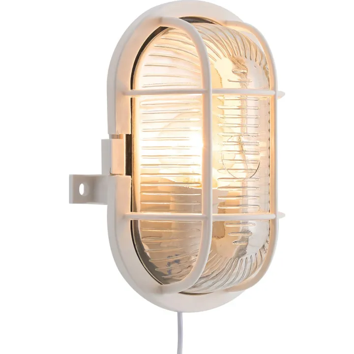 Nordlux skotlampe oval, hvid – udendørslampe — produktfoto