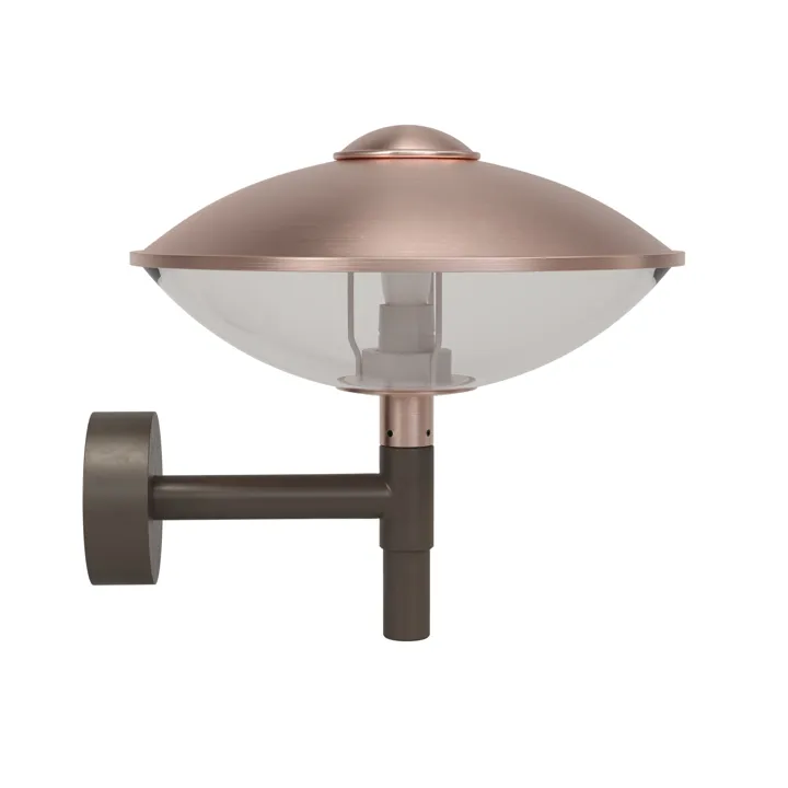 Fritz Hansen HL410 Udendørs Kobber/Klar – udendørs væglampe — produktfoto