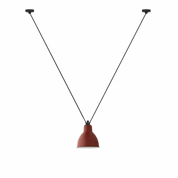 La Lampe Gras N323 Mat Rød Round – pendel — produktfoto
