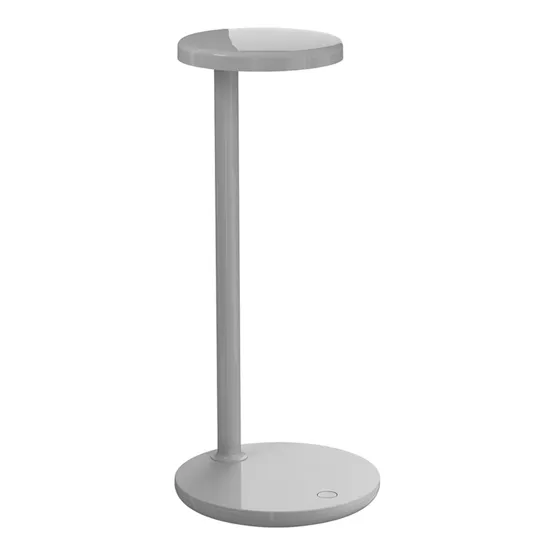 Flos Oblique QI , blank grå – bordlampe — produktfoto